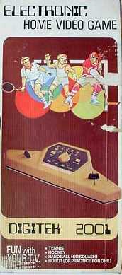Digitek Electronic Home Video Game 2001